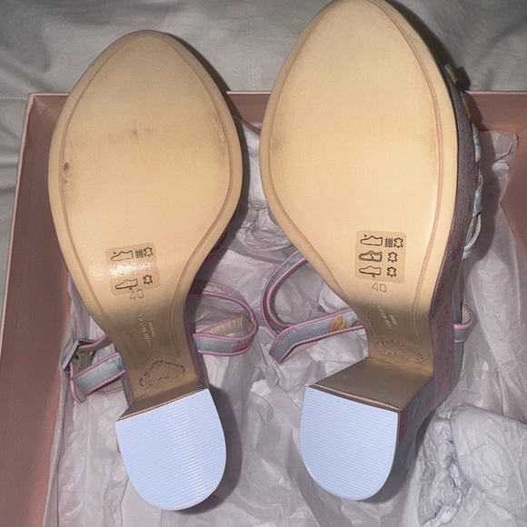 $880 NIB LoveShackFancy x Sophia Webster | Celia Platform Sandal Size 40 BOHO - Picture 13 of 15